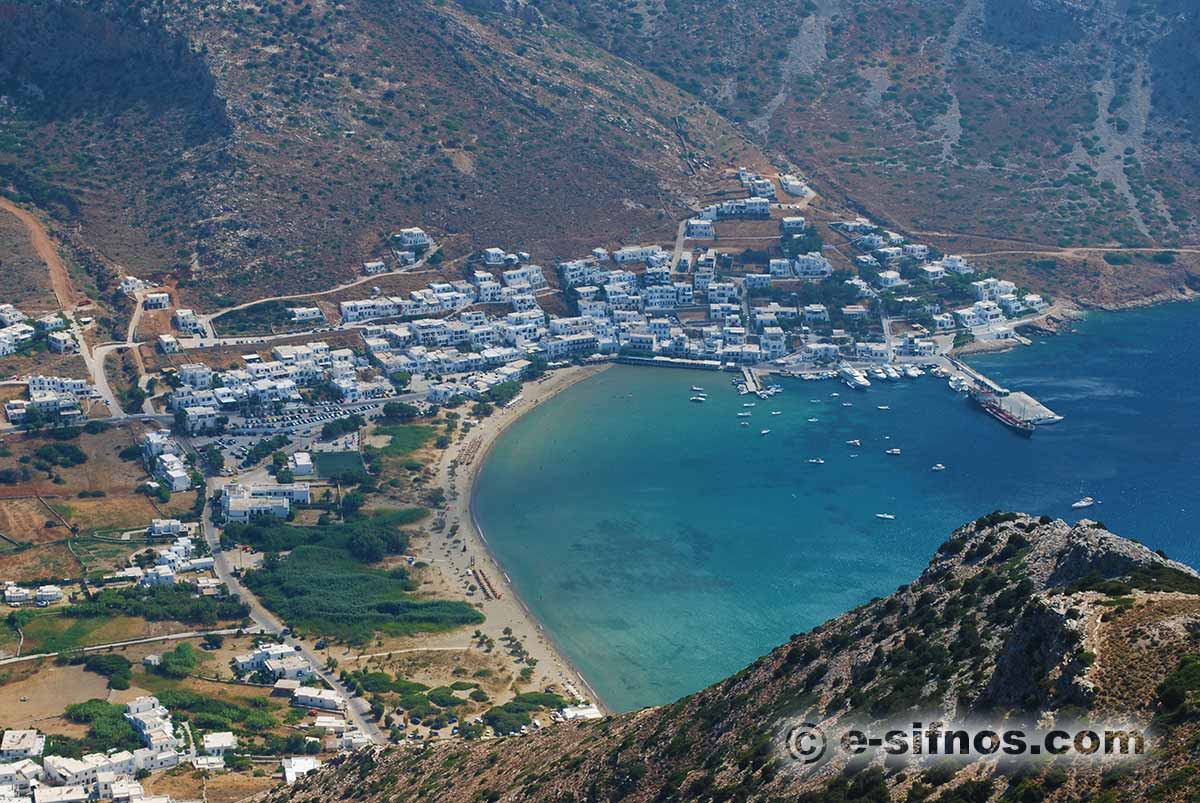 Hamnen i Kamares på Sifnos